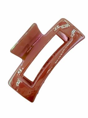 Light Pink High Gloss Acrylic Hair Clip New